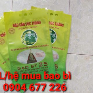 Bao đựng gạo ST25 loại 5Kg túi ép