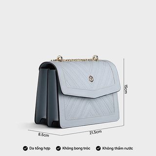Túi đeo chéo da nữ nắp gập chần chỉ họa tiết Yuumy Seasand YN138 nhiều màu