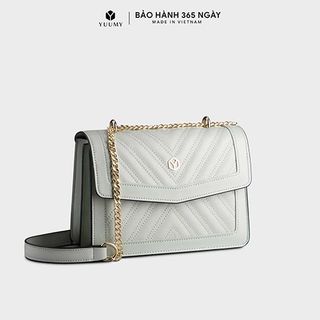 Túi đeo chéo da nữ nắp gập chần chỉ họa tiết Yuumy Seasand YN138 nhiều màu