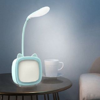 Đèn Học Để Bàn Hình Lá, Sạc USB