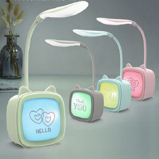 Đèn Học Để Bàn Hình Lá, Sạc USB