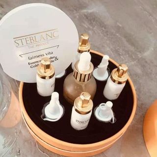 Set tinh chất cao cấp FAIRNESS VITA ESSENCE POWDER &GOLD AMPOULE STEBLANC