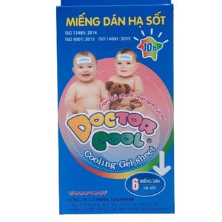 Miếng dán hạ sốt Doctor Cool Gel hộp 6 miếng