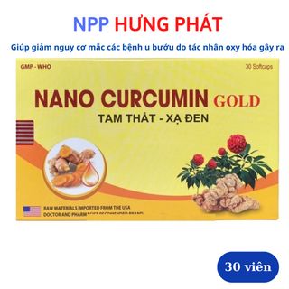 Giảm viêm dạ dày Nano Curcumin Gold - (Hộp 30 viên) giá sỉ