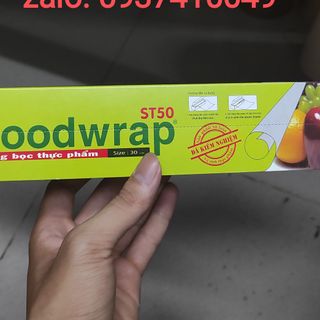 Màng bọc thực phẩm,cuộn bọc thức ăn PE Ringo ST50 size 30cm(1 thùng 24 cuộn)