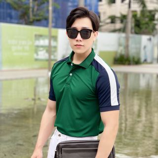 POLO NAM, POLO, ÁO POLO NAM PHỐI VAI VẢI CÁ SẤU