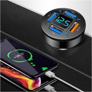 Tẩu sạc 4 cổng QC 3.0+2.4A