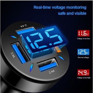 Tẩu sạc 4 cổng QC 3.0+2.4A