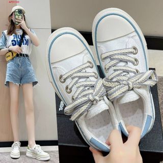 Giày thể thao nữ dáng basic gót viền màu đẹp