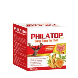 Philatop đông trùng hạ thảo khỏe mạnh , tăng cân– Hộp 20 ống