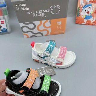Sandal trẻ em 2 quai ngang phối màu đẹp V984