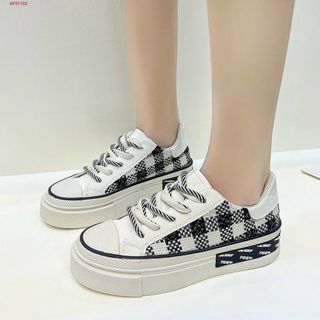 Giày thể thao nữ dáng basic họa tiết caro đẹp AP31