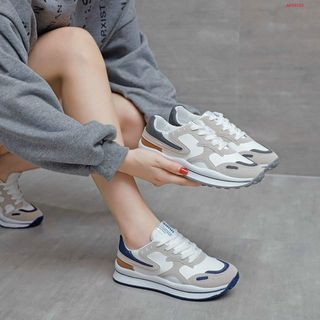 Giày thể thao nữ trắng viền màu đẹp