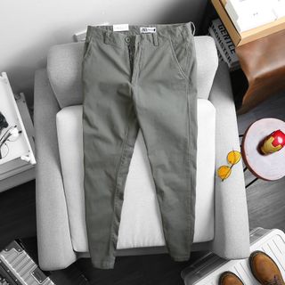 Quần dài kaki Hàn Quốc vải dày dặn form co giãn mẫu mới 2023