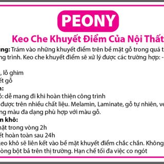 Keo che vết xước đồ gỗ. Nhựa.....
