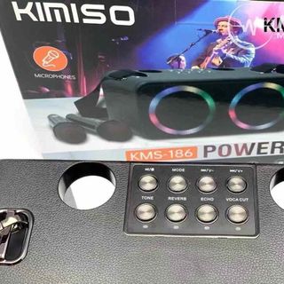 Loa karaoke mini KMS 186 bluetooth kèm 2 micro