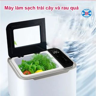 Máy rửa và diệt khuẩn dùng cho thực phẩm, rau củ quả với 3 chức năng trong 1 tích hợp Sóng siêu âm, Ozone, Plasma