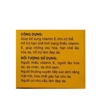 Viên uống trắng da Vitamin E Ntural Plus 20000mcg chống lão hóa tăng nội tiết tố hộp 60 viên