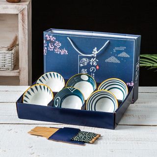 BỘ 6 CHÉN SỨ NHẬT BẢN KÈM ĐŨA