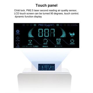 Máy lọc không khí gia đình tạo Ozone, UV, Ion âm, lọc các hạt bụi GL-K180 cho diện tích phòng đến 50m2