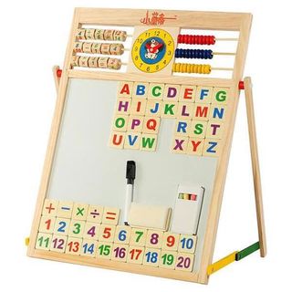 Bảng Học Chữ Cái Cho Bé, Bảng Học Cho Bé 2 Mặt Có Bộ Số Và Chữ Cái Gỗ Gắn Nam Châm, Bảng Hai Mặt Cho Bé