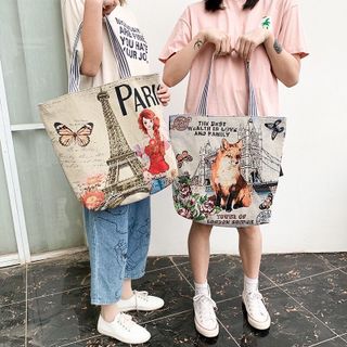 Bộ sưu tập Túi tote hình bươm bướm phong cách Hàn quốc, túi vải nữ đeo vai Túi tote túi vải canvas phong cách Hàn Quốc giá sỉ