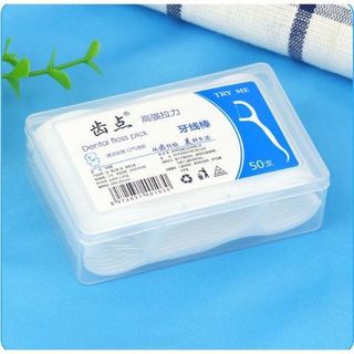 Chỉ nha khoa bảo vệ răng miệng chống sâu răng, tăm chỉ nha khoa hộp 50 chiếc CHINHAKHOA