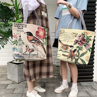 Bộ sưu tập Túi tote hình bươm bướm phong cách Hàn quốc, túi vải nữ đeo vai Túi tote túi vải canvas phong cách Hàn Quốc
