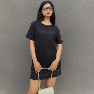 Áo Thun Nữ Họa Tiết Thêu Tỉ Mị Form Chuẩn Chất cotton 4c