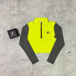 Croptop dài tay khoá kéo Thể Thao Nữ Siêu Đẹp Giá Sỉ, Hàng Đẹp