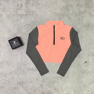 Croptop dài tay khoá kéo Thể Thao Nữ Siêu Đẹp Giá Sỉ, Hàng Đẹp