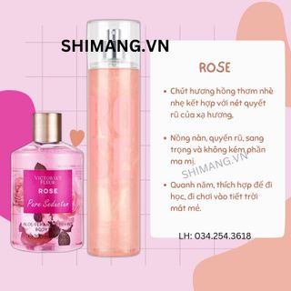 [Combo] Nước Hoa Body Mist, Sữa Tắm Victoria Fleur hương nước hoa siêu thơm COBO