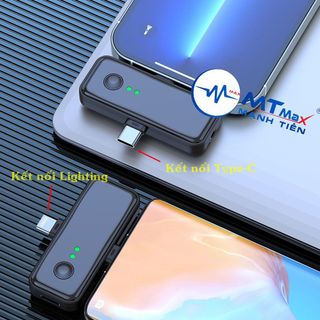 Mic không dây SX31 2 micro dành cho điện thoại gọn kết nối type C - Lightning nhanh pin khỏe