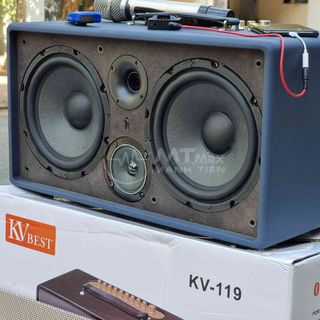Loa kéo xách tay KV-119 Loa kéo xách tay bass đôi âm siêu trầm