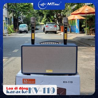 Loa kéo xách tay KV-119 Loa kéo xách tay bass đôi âm siêu trầm giá sỉ