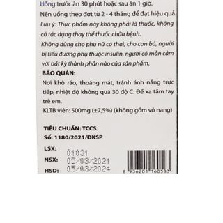 Viên uống giảm Tiểu Đường Diagold Extra giảm biến chứng tiểu đường Hộp 30 viên