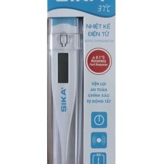 Nhiệt Kế Điện Tử SIKA – Lấy Nhiệt Độ Vị Trí Dưới Lưỡi an toàn cho trẻ nhỏ- hộp 1 chiếc