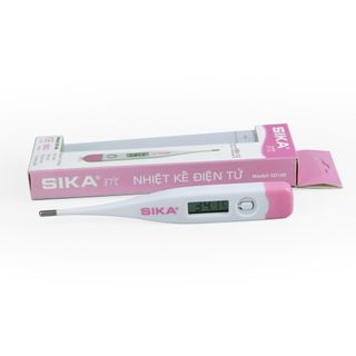 Nhiệt Kế Điện Tử SIKA – Lấy Nhiệt Độ Vị Trí Dưới Lưỡi an toàn cho trẻ nhỏ- hộp 1 chiếc