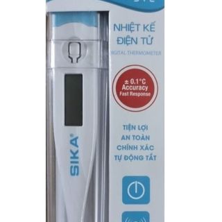 Nhiệt Kế Điện Tử SIKA – Lấy Nhiệt Độ Vị Trí Dưới Lưỡi an toàn cho trẻ nhỏ- hộp 1 chiếc