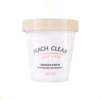 Tẩy da chết body Đào HEYXI Peach Clear, tẩy tế bào chết body đào, kem thải độc tố da HTTBC1