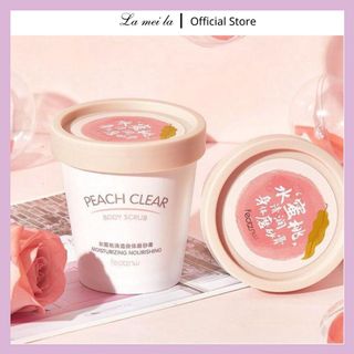 Tẩy da chết body Đào HEYXI Peach Clear, tẩy tế bào chết body đào, kem thải độc tố da HTTBC1