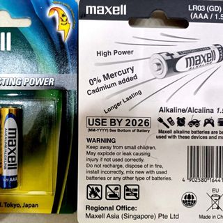 Pin tiểu AA, Pin tiểu AAA Maxell dùng cho điều khiển, remote, mic, đồ chơi các thiệt bị sử dụng pin
