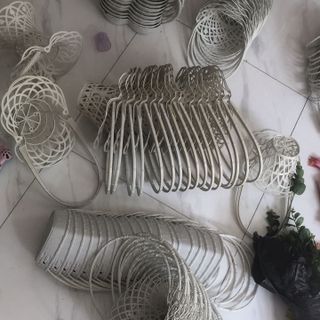 Giỏ nhựa cắm hoa sáp hoa thật có sẵn sỉ từ 4,5k/1 cái