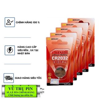 Pin Maxell Cr2016, CR2015, CR2032 Vỉ 1 viên chính hãng nhật bản