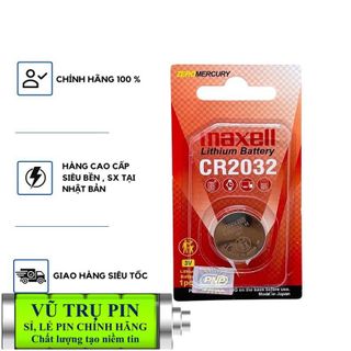 Pin Maxell Cr2016, CR2015, CR2032 Vỉ 1 viên chính hãng nhật bản