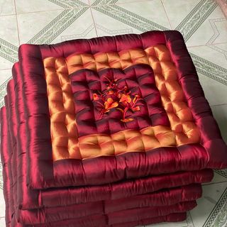 Bộ Đệm Ghế Thêu Hoa , nệm bệt , nệm ghế dài