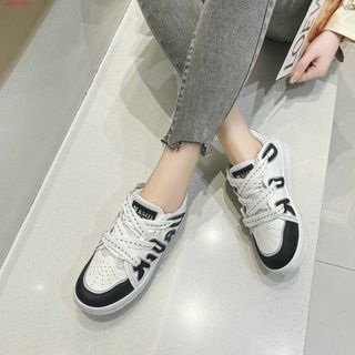Giày thể thao nữ da mềm phối chữ đẹp AP25