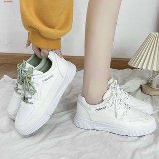 Giày thể thao nữ da mềm trắng đẹp