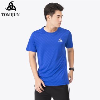 Áo Thun Thể Thao Nam Cổ Tròn TOMIJUN Kiểu Dáng Năng Động, Phong Cách, Trẻ Trung, Thoáng Khí và Thấm Hút Mồ Hôi Tốt