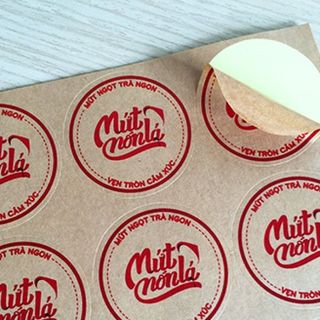 DECAL KRAFT HÌNH TRÒN giá sỉ